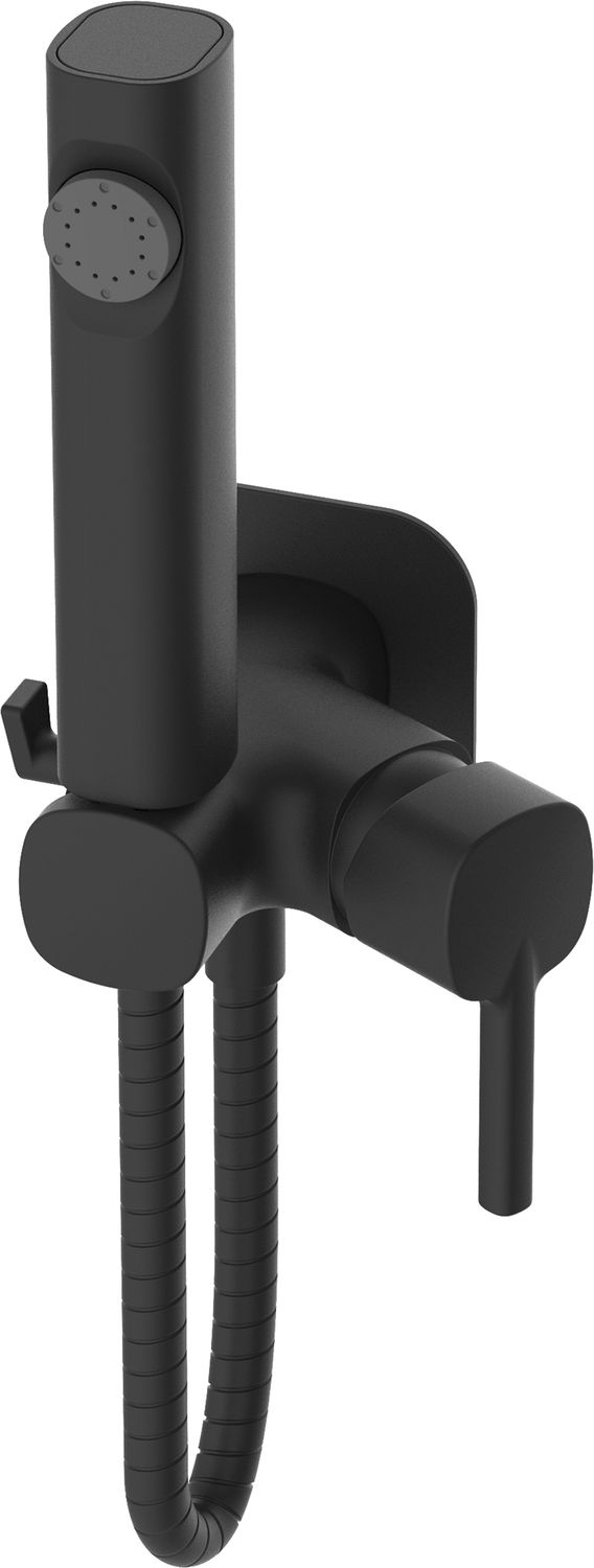 Смеситель с гигиеническим душем Haiba HB5518-7 черный 0₽