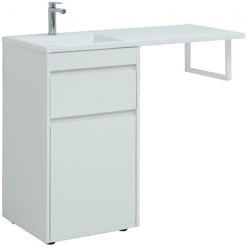 Тумба под раковину Aquanet Токио 58 белый напольная 1 ящик 21578₽
