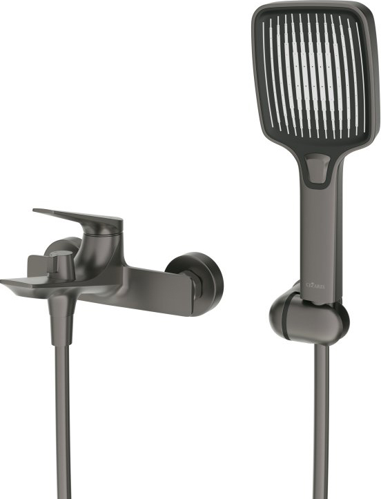 Смеситель для ванны с душем Cezares Liner LINER-VD-GM оружейная сталь 0₽