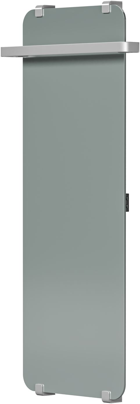 Полотенцесушитель электрический Allen Brau Infinity 120x44 с рейлингом 20 и креплением серебро браш 0₽