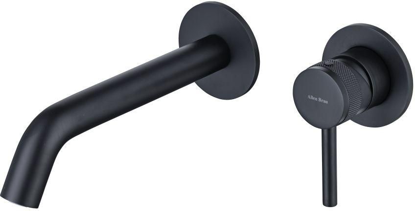 Смеситель для раковины Allen Brau Priority 531030-31 с внутренней частью черный матовый 0₽