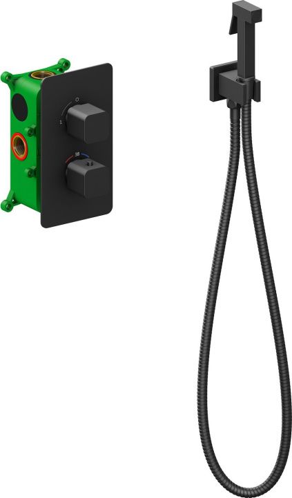 Смеситель с гигиеническим душем Timo Petruma 508903SM черный 0₽