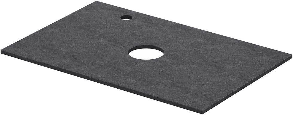 Столешница Aquanet Flat 70 графит с отв слева 0₽