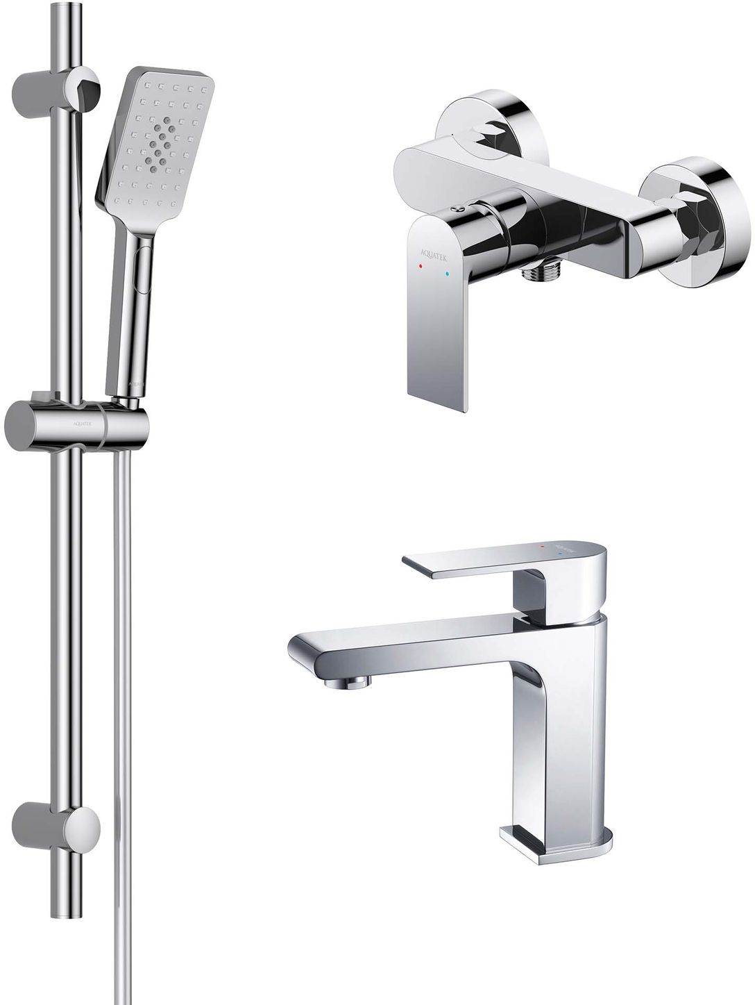 Набор смесителей Aquatek Лира AQ1431CR хром 0₽