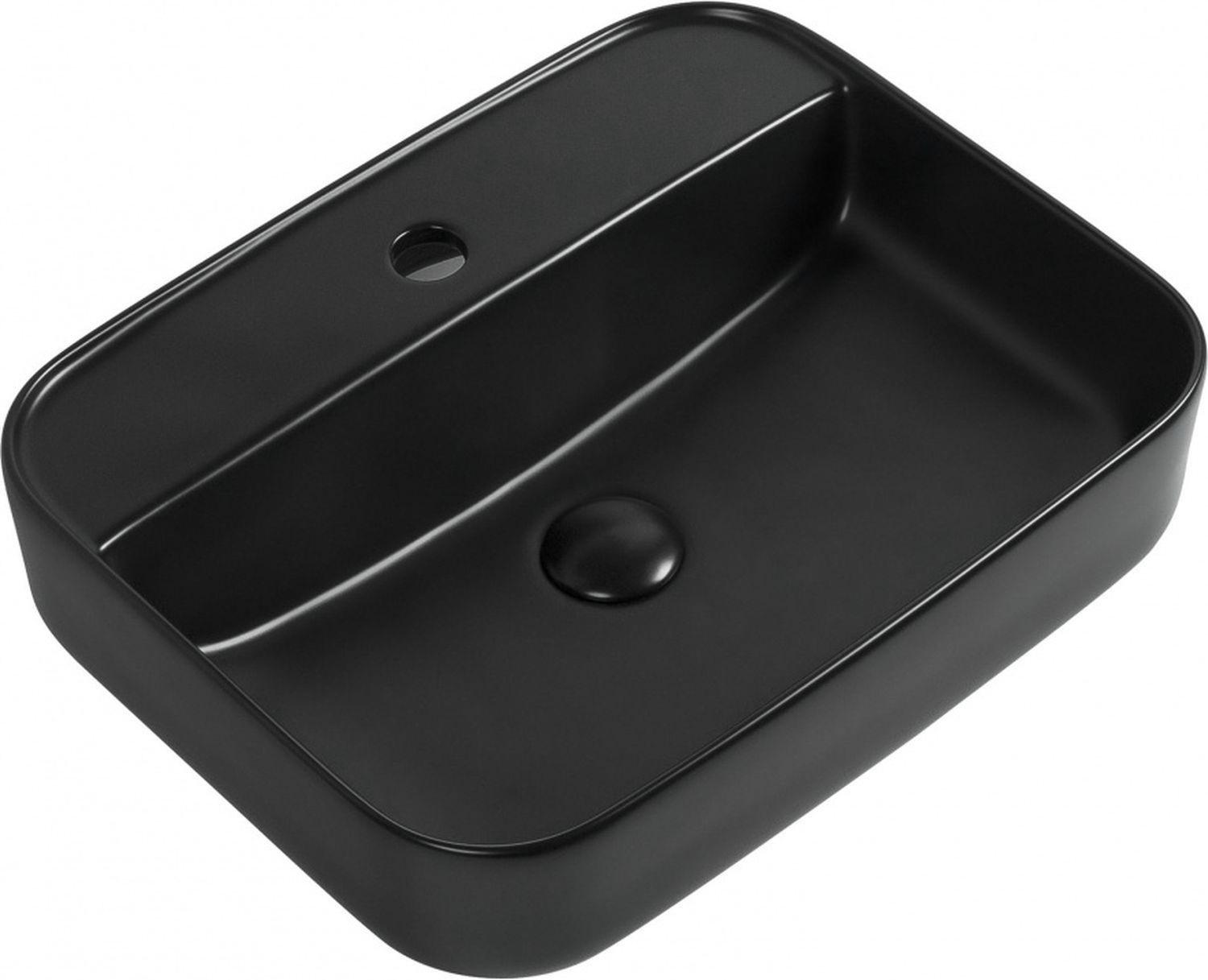 Раковина накладная Aquanet Soul-2-MB 50 черный матовый 0₽