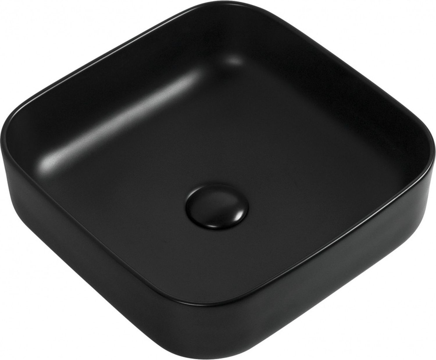 Раковина накладная Aquanet City-1-MB 385 черный 0₽