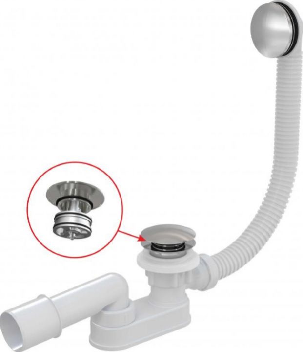 Сифон для ванны AlcaPlast A507CKM-100 7224₽