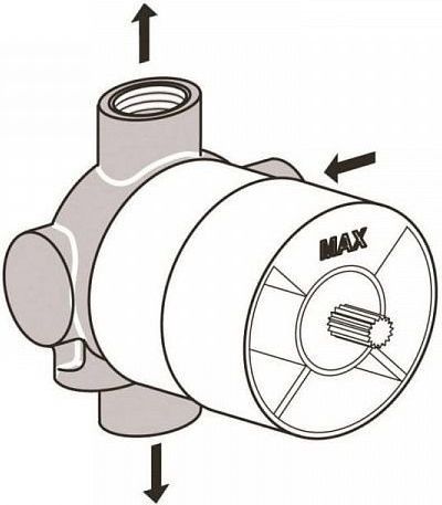

Скрытая монтажная часть переключателя Ideal Standard A2393NU
