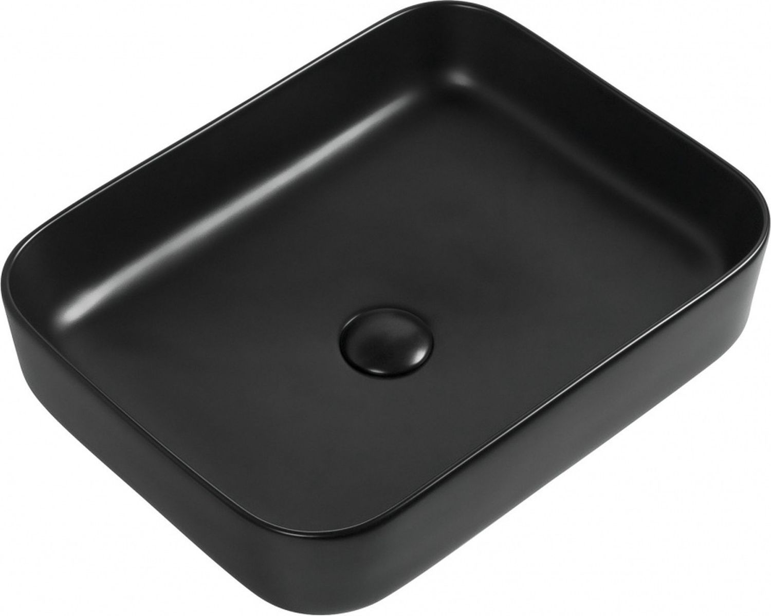 Раковина накладная Aquanet Soul-1-MB 40 черный 0₽