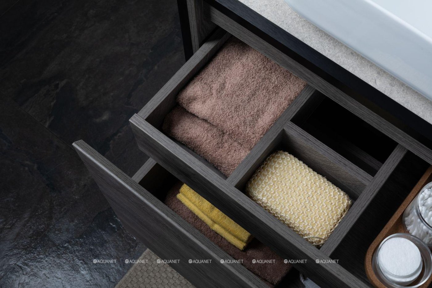 Тумба под раковину Aquanet Nova Lite Loft 75 L белый