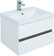 Тумба под раковину Aquanet Беркли 60 белый/дуб рошелье