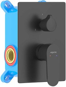 Смеситель для ванны Aquatek Оберон AQ1246MB (с внутренней частью) черный матовый