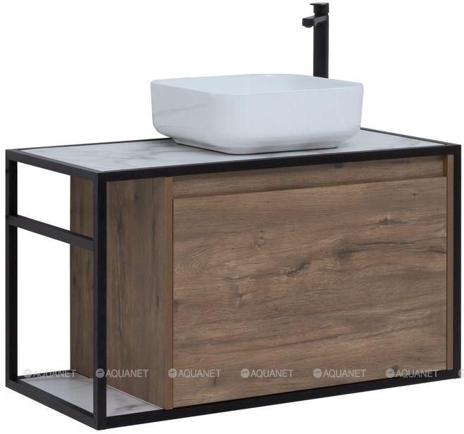 Тумба под раковину Aquanet Nova Lite Loft 90 R дуб рустикальный